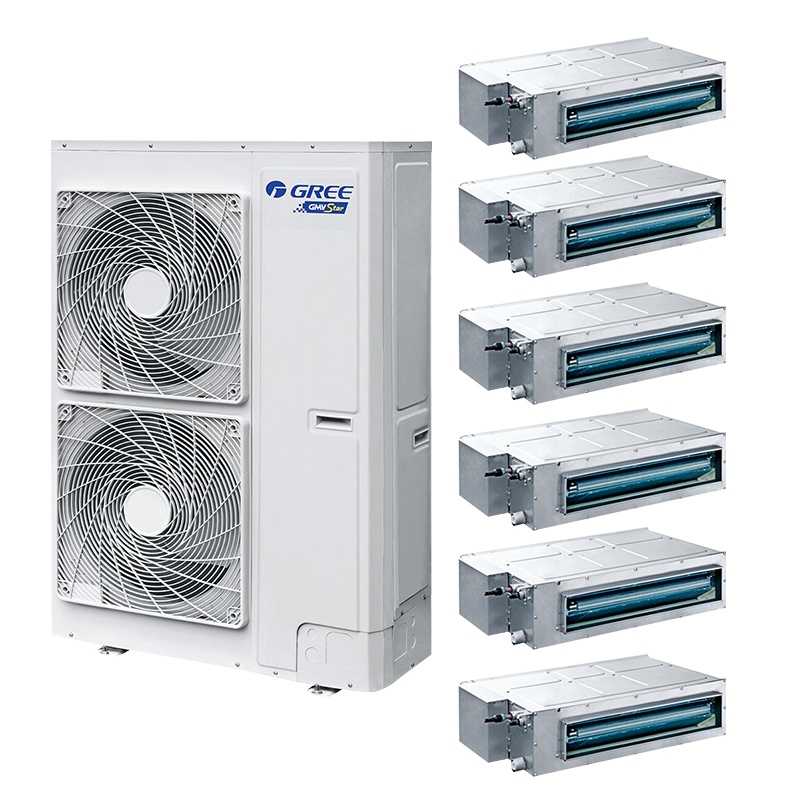 格力(GREE)中央空调8匹一拖六套组 一级能效变频 多联风管嵌入式空调 Star系列 GMV-H200WL/A
