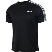 adidas阿迪达斯2019男子D2M Tee 3S圆领短T恤DU1242