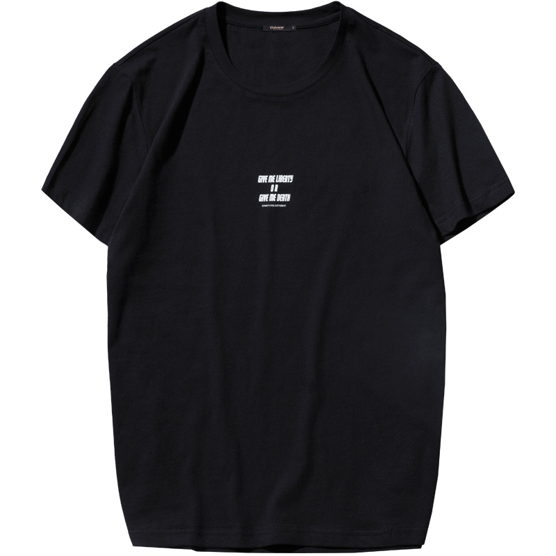 2019年夏季时尚字母情侣bf风休闲宽松男短袖女式T恤20281