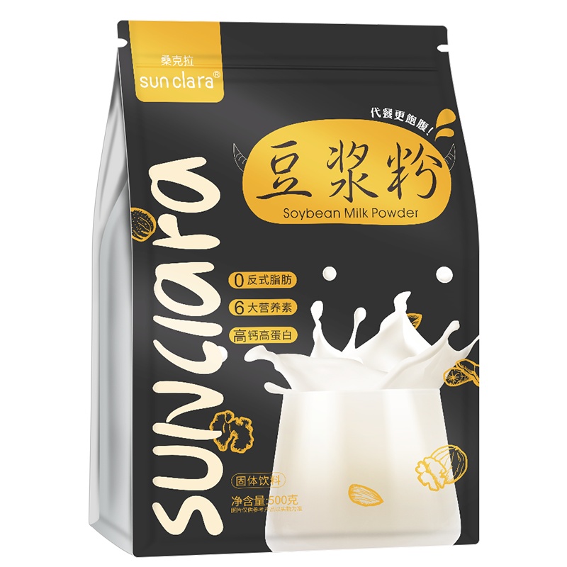 SUN CLARA养生豆浆粉冲泡营养早餐速溶原味黄豆豆浆500g
