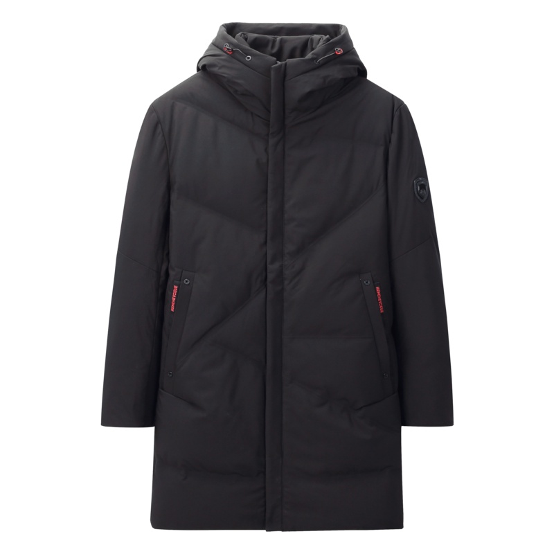 Artsdon/阿仕顿男装羽绒服冬季中长连帽领时尚保暖羽绒外套男