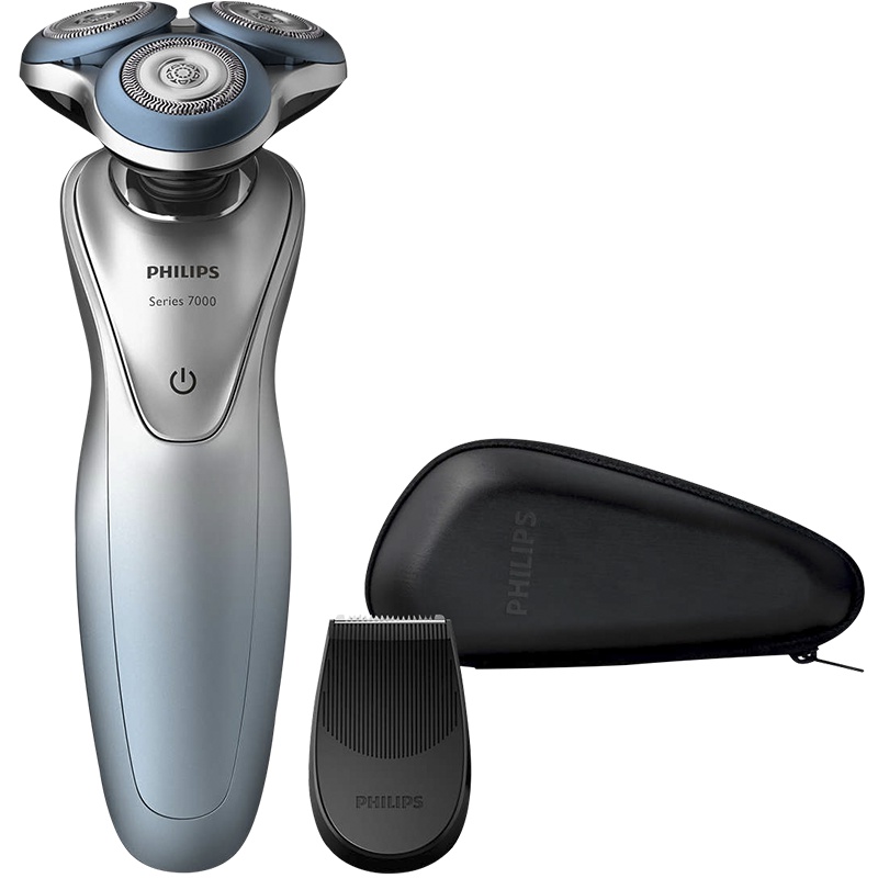 飞利浦(PHILIPS)S7910/16 充电式男士刮胡刀全身水洗舒仕系列智能手机互联刮胡刀干湿两用
