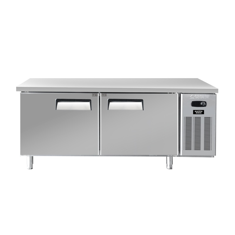 澳柯玛(AUCMA)HC-0.4D2NR-XB 1.5米380升 商用厨房工作台 全冷藏工作台 商用冷冻柜 不锈钢工作台