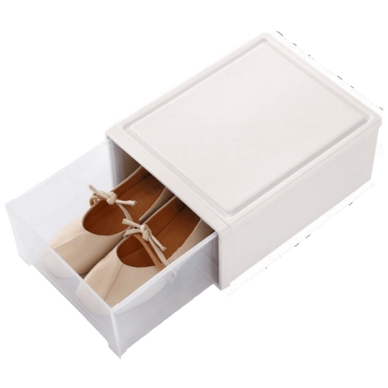 家柏饰(CORATED)透明鞋盒鞋子收纳盒塑料抽屉式家用鞋柜收纳鞋子整理箱单个装