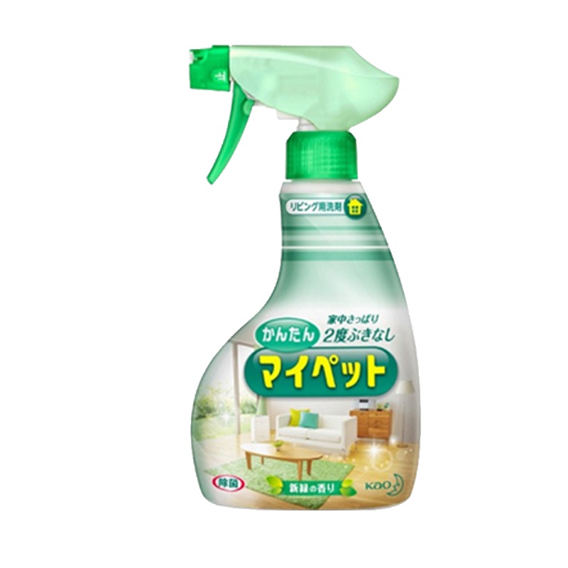 [家庭通用除菌]花王(KAO) 日本进口 多用途家具除菌多功能清洁剂喷雾 绿叶香 400ml