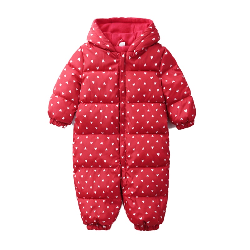 2019胖胖象冬季男女宝宝BY10幼童加厚保暖连体服爬爬服(三色可选)