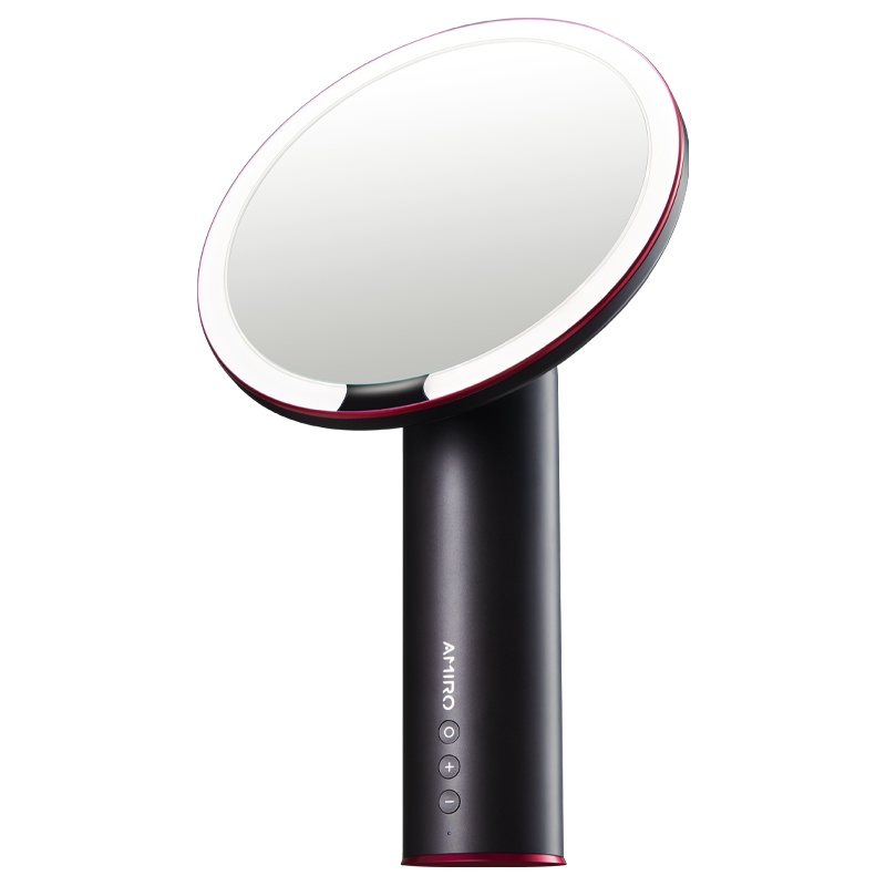 AMIRO 高清真彩LED日光化妆镜 O系列小黑镜无线版