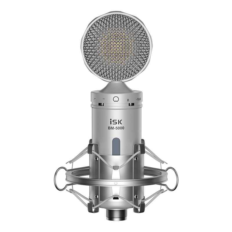ISK BM-5000电容麦克风声卡设备手机直播套装电脑K歌专业录音话筒 乐器配件
