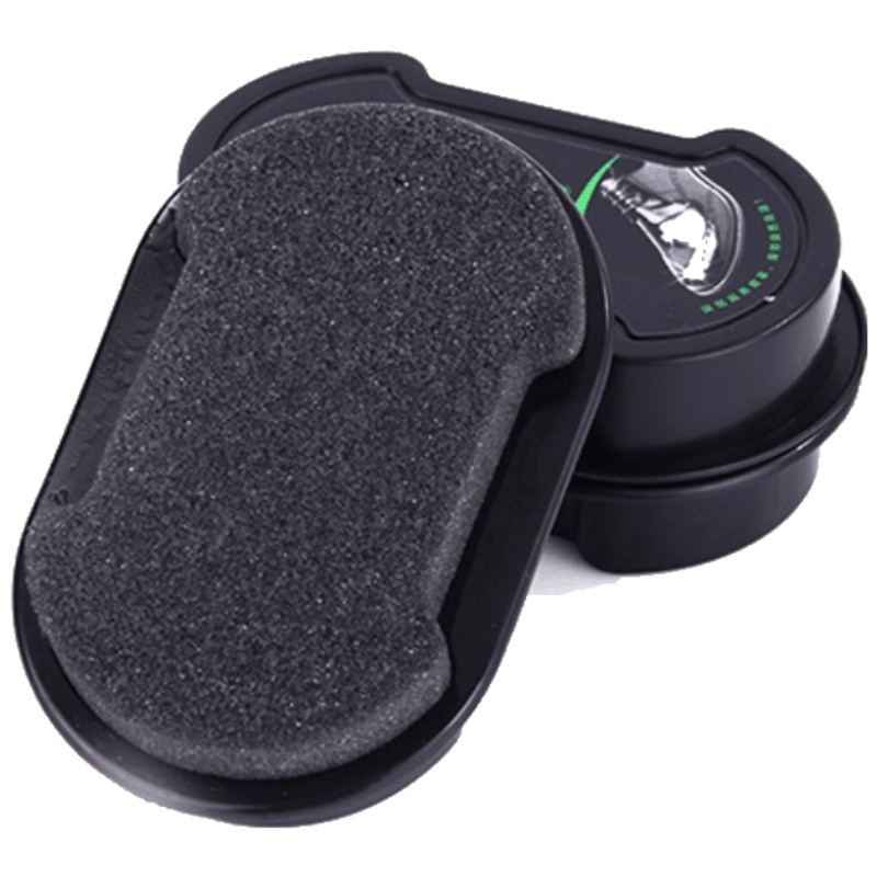 家柏饰(CORATED)双面鞋蜡皮鞋擦 无色亮鞋海绵鞋擦皮革护理油鞋擦 鞋油鞋刷