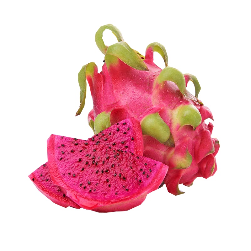 [五个农民]正宗金都一号红心火龙果大果5斤装热带新鲜水果清甜多汁 单果350g左右