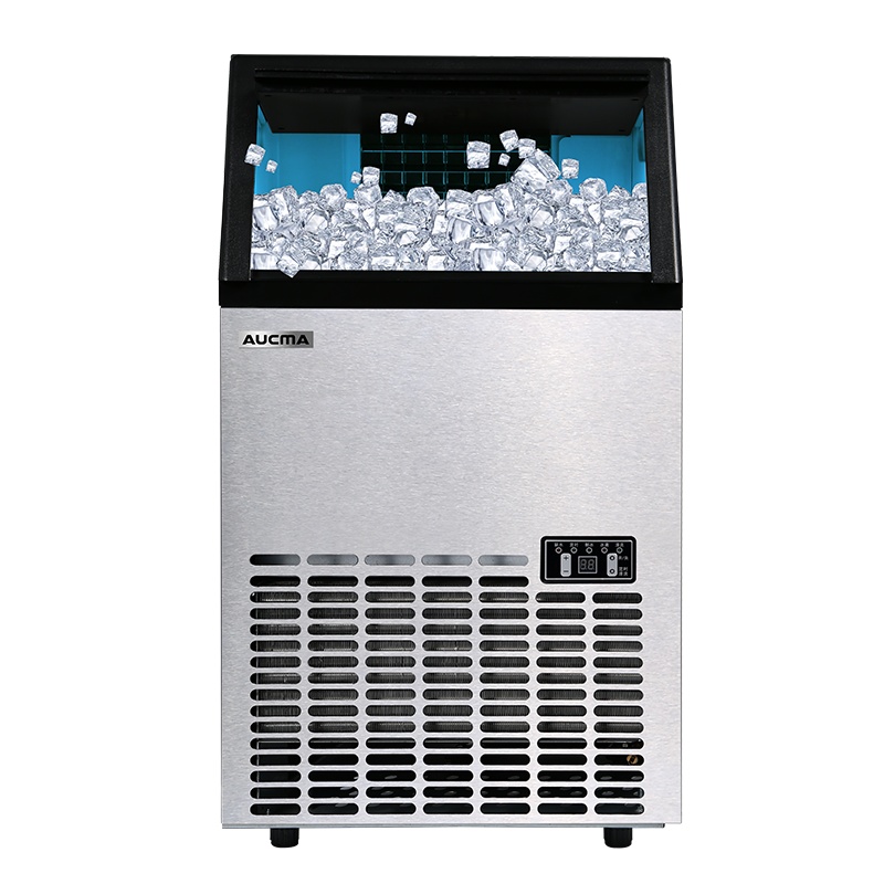澳柯玛(AUCMA) 商用制冰机AZH-80NE 制冰机商用奶茶店大型制作机方形造冰机全自动66大冰格餐饮店