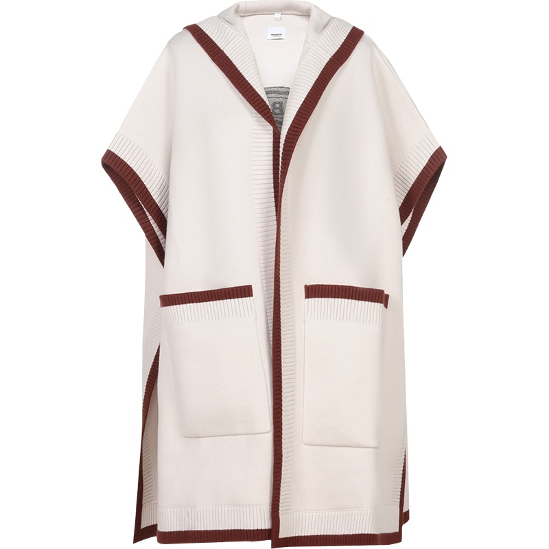 BURBERRY 博柏利 女款 绵羊毛连帽披肩 80290001