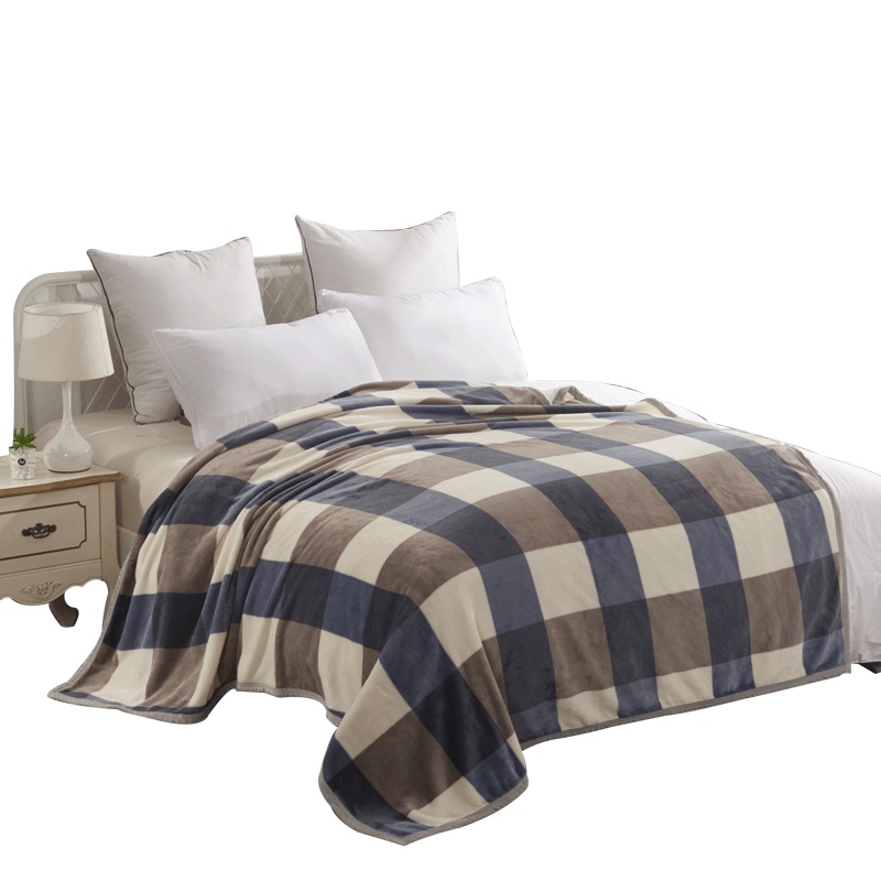 印象集家纺 英伦美丽绒毯 英伦格 特级精剪绒质地细腻 保暖舒适温柔环保 200*230cm MT-02