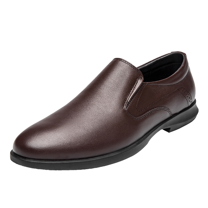 YIBULUOTUO男鞋真皮低帮户外休闲鞋男大头皮鞋防滑软底运动登山工装鞋子