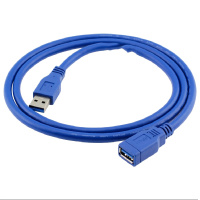 晶华 USB3.0延长线 蓝色1米 公对母加长器数据线接口电脑硬盘U盘鼠标键盘连接兼容2.0