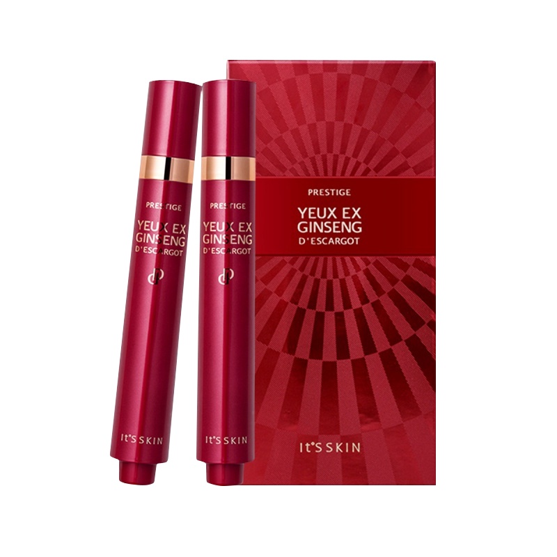 It’s skin 伊思 红参蜗牛滚珠眼霜15ml 提拉紧致 去黑眼圈 去眼袋 去皱紧致 韩国原装正品