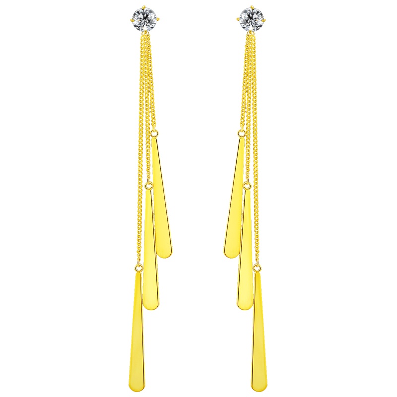 佰色传情长款纯银耳环女2020新款潮气质高级感耳坠网红耳饰