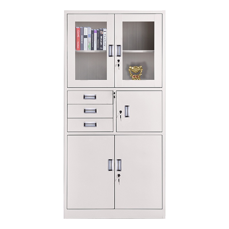 鑫升顺钢制办公文件柜铁皮柜矮柜资料密码带锁凭证档案员工储物更衣柜