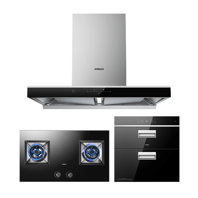 [王者新品]老板(ROBAM)欧式21立方大吸力油烟机烟灶消三件套套餐60X2+36B5X+705