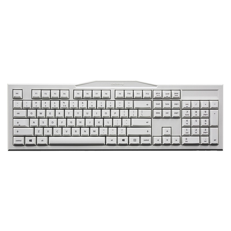 樱桃（Cherry）旗舰店 MX-BOARD 2.0 G80-3800 游戏办公机械键盘 程序员 白色 青轴