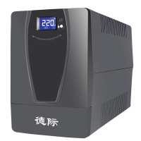 德际 UPS不间断电源D2000VA 1200W 稳压LCD触控屏幕 单电脑续航60分钟 可带4台电脑