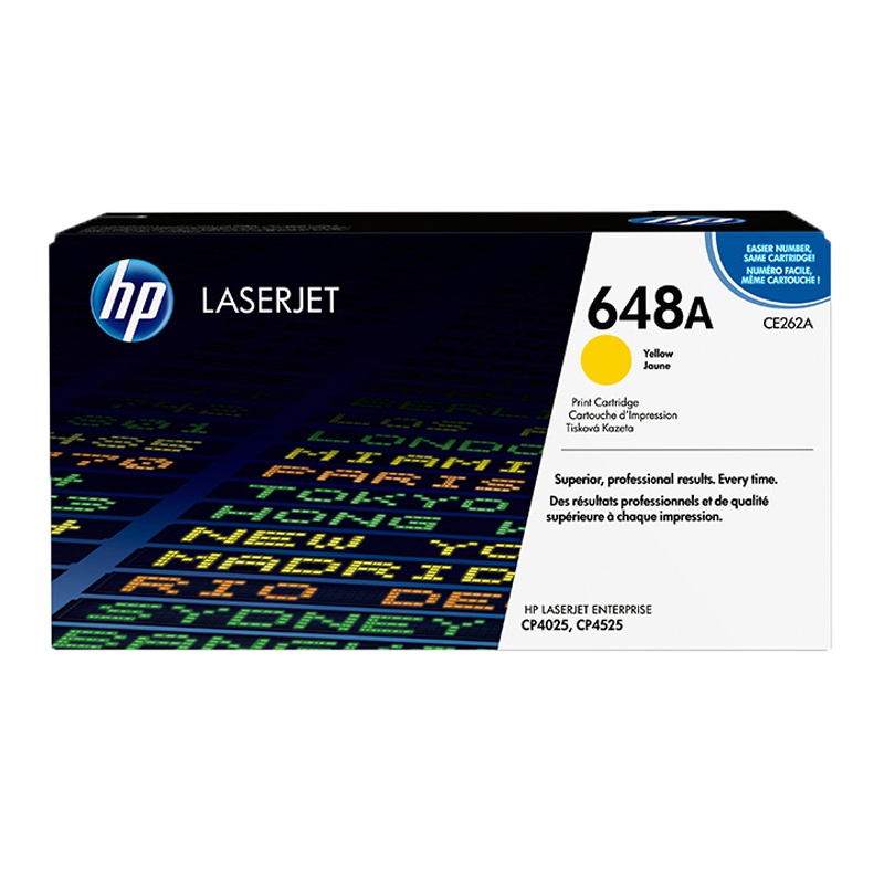 惠普 648A 硒鼓（CE262A） 11000 页 黄色 （适用 CP4025/CP4525) (支)