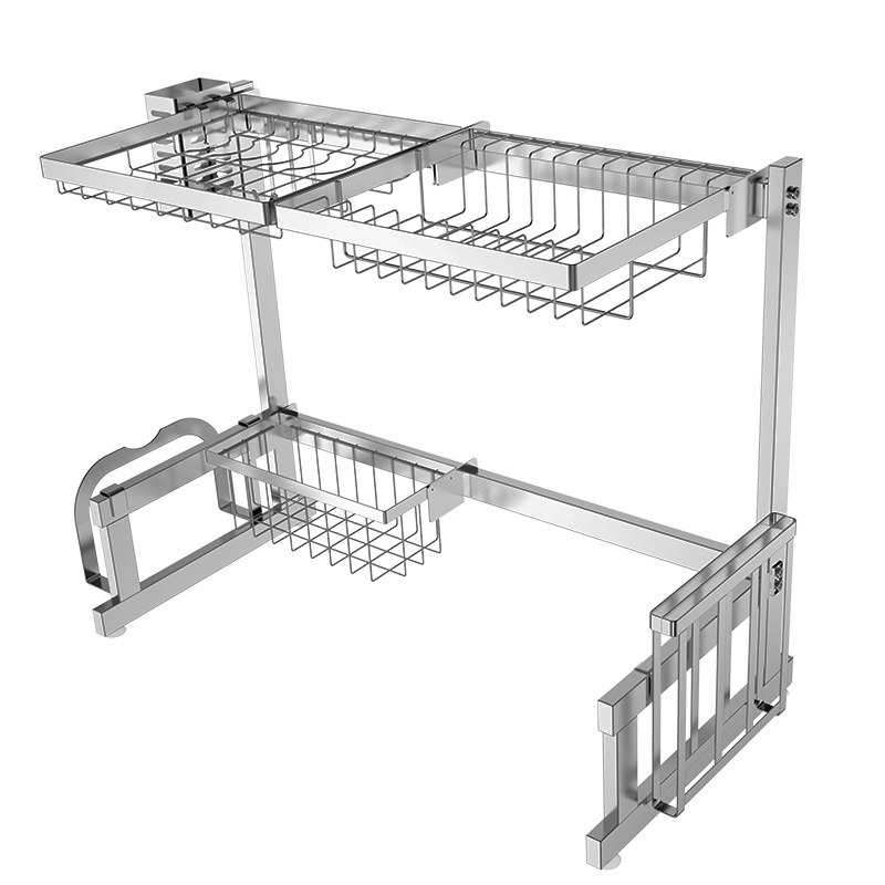 四季沐歌(MICOE)厨房置物架不锈钢水槽置物架碗碟架刀架沥水架家用厨房收纳架碗筷水槽架