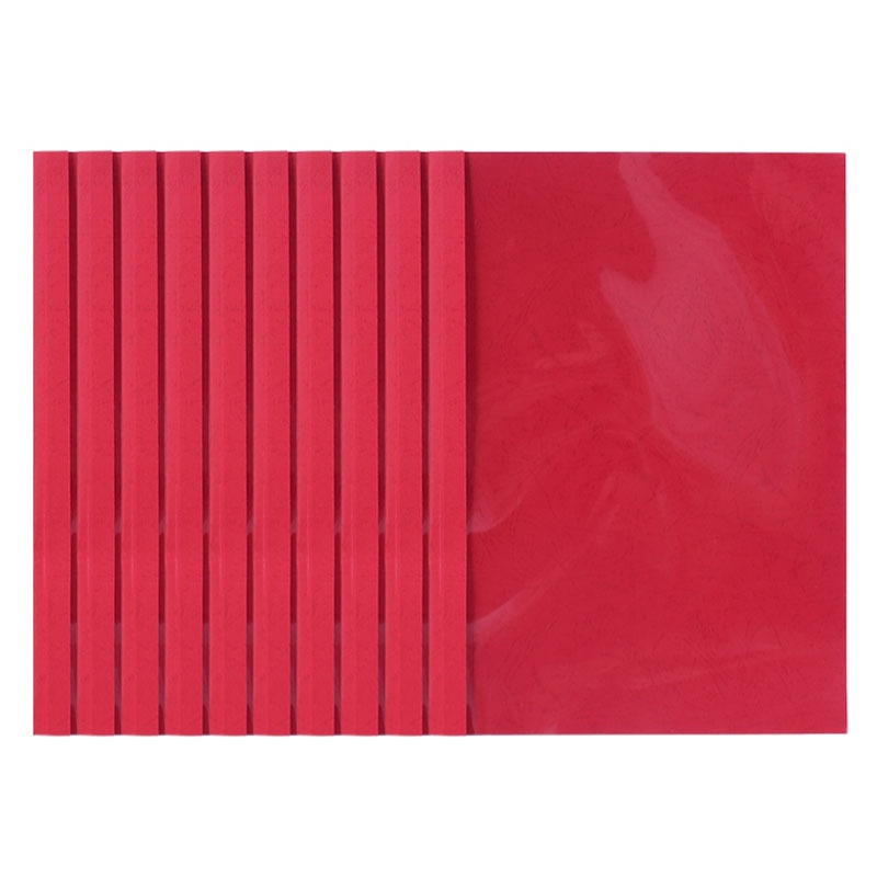 得力(deli) 热熔封套4mm(26-35张70g)红 10个/包 A703 3866