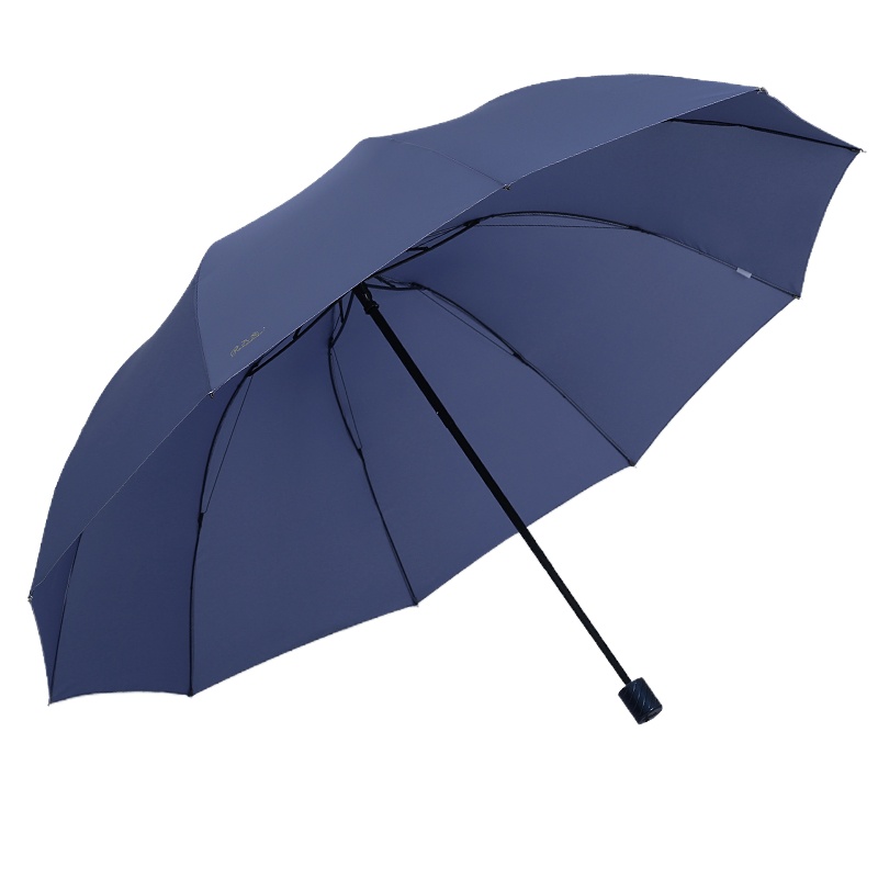 天堂伞超大雨伞男女3人三人双人加大加固学生特大号三折叠晴雨伞 藏青2-3人伞直径130cm