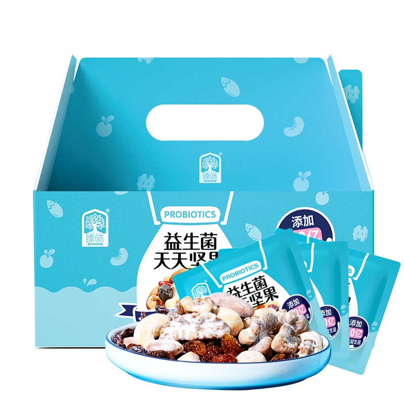 臻味-540g天天坚果益生菌混合果粒坚果