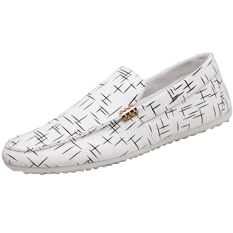 绛天() 欧美潮流百搭休闲精神小伙男个性星光印花帅气透气潮鞋 男士低帮鞋