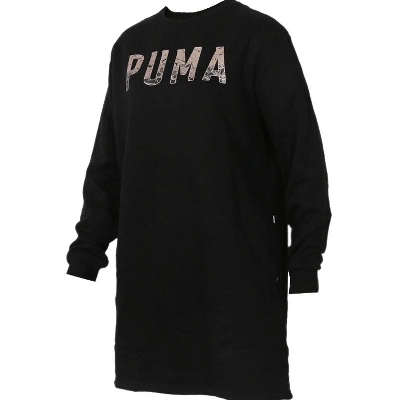 PUMA(彪马)女装 2019春季新款上衣套头衫外套圆领运动服中长款卫衣