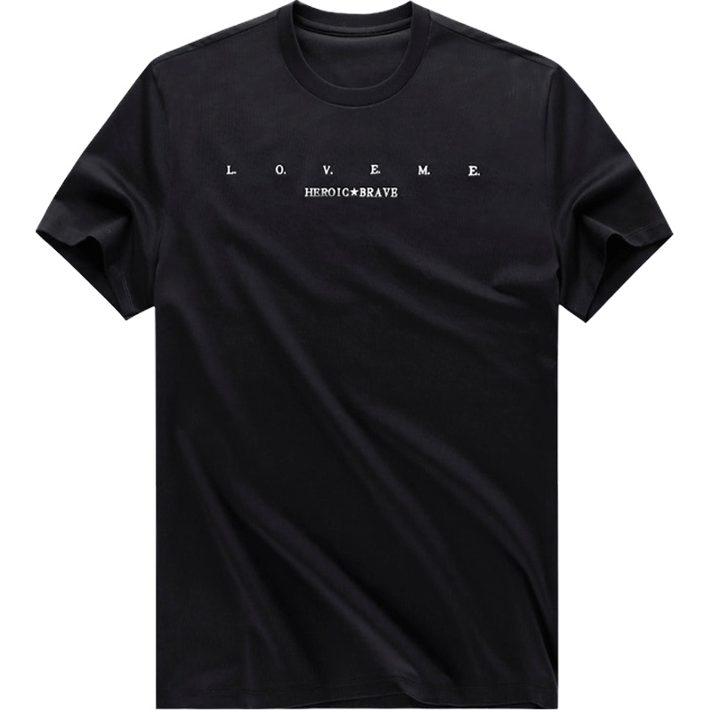 布先生新款纯棉短袖T恤 印花休闲t恤上衣男士夏 AT10488