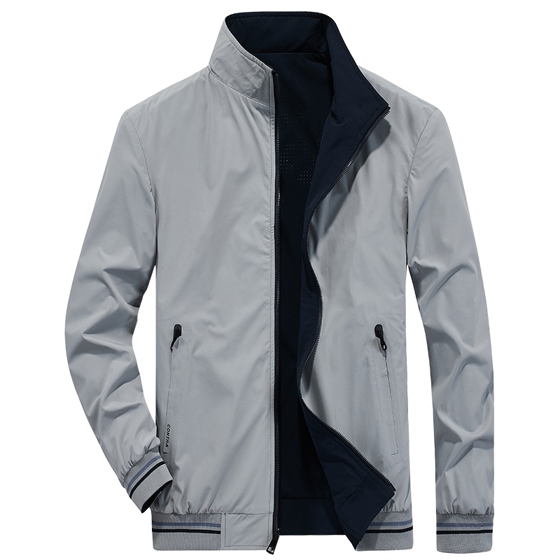 JEEP SPIRIT吉普外套男2021秋季新款翻领纯棉青年男士外套休闲百搭夹克衫