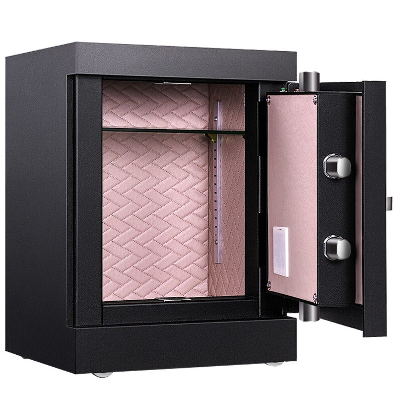 得力(deli)4094电子密码保险箱 黑色 高52cm 电子防盗保险箱 3C认证办公家用防盗合同资料保险柜