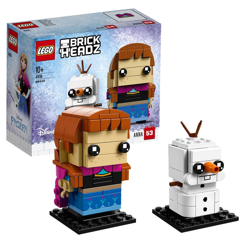 LEGO 乐高 BrickHeadz方头仔系列 安娜与雪宝41618 200块以上 10岁以上 塑料积木