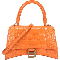 BALENCIAGA 巴黎世家 女士牛皮革鳄鱼压纹仿古做旧Top Handle手提单肩斜挎包 593546 1LRGM