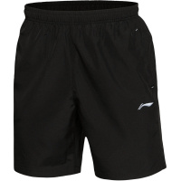 【自营】李宁男士训练裤短裤五分裤梭织夏季运动裤AKSL077 3XL AKSL077-4新基础黑