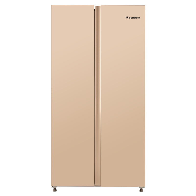 双鹿(SONLU )466升 对开门冰箱风冷无霜一级能效节能双变频大容量双开门家用冰箱玫瑰金BCD-466WSVYD