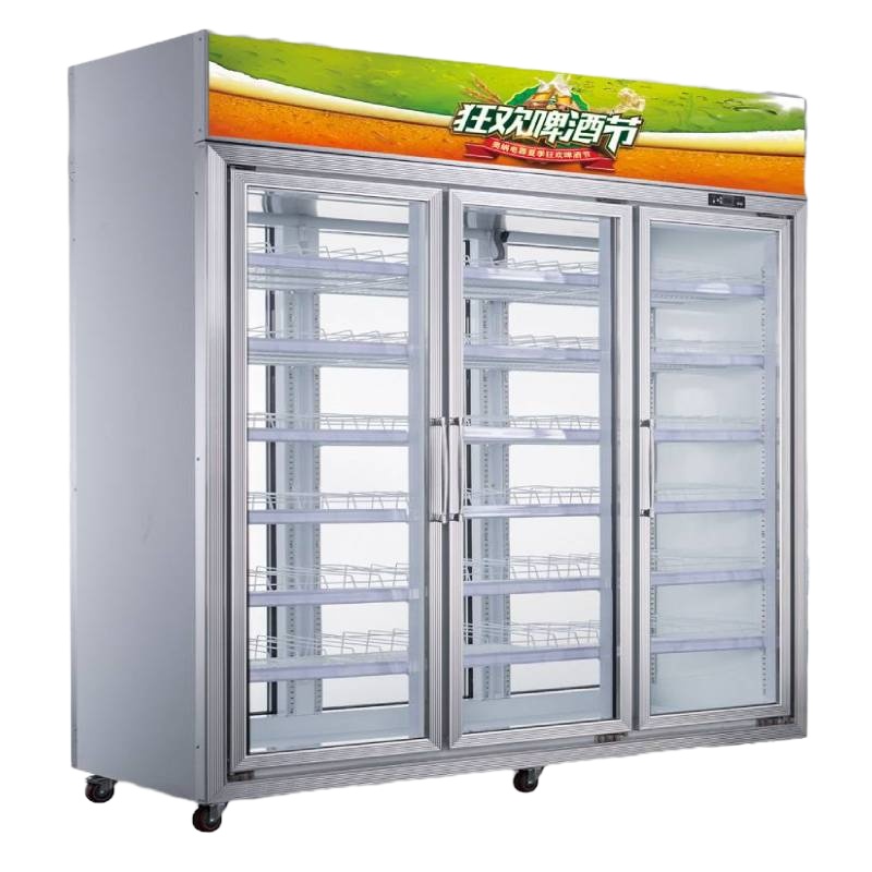 希冷（XILEN）展示柜冷藏超市风冷饮料柜分体机便利店立式冰柜啤酒柜双门三门四门五门六门外置机 除雾玻璃门定制/门