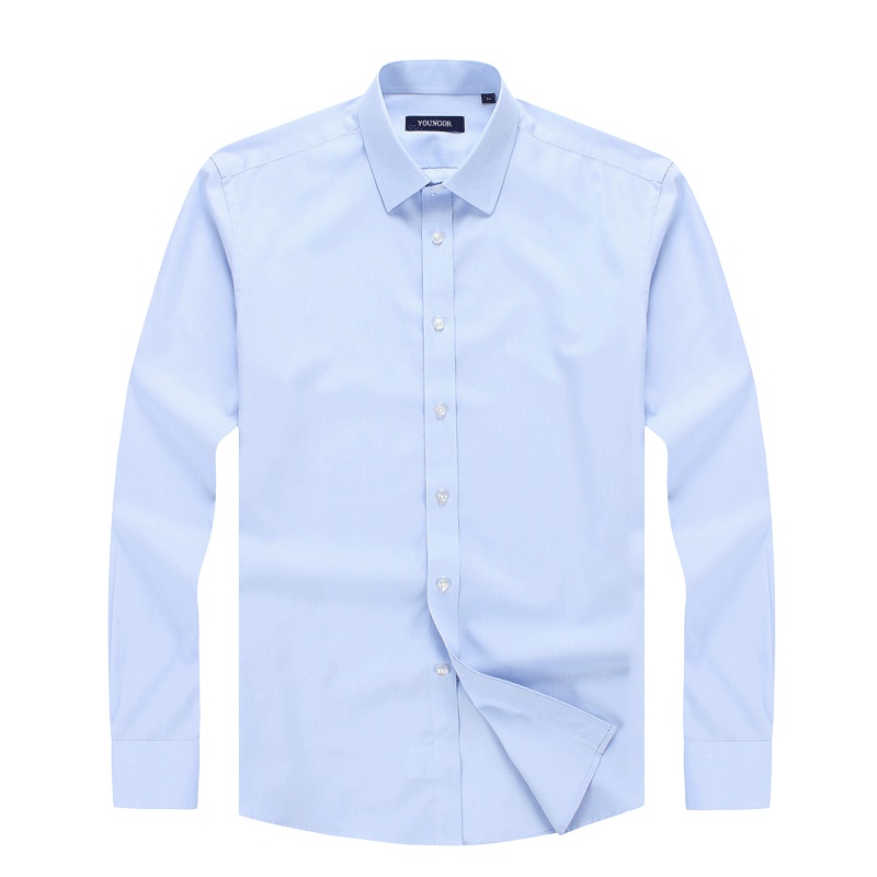 Youngor/雅戈尔秋季新品男士商务正装白色DP免烫长袖衬衫153IJY