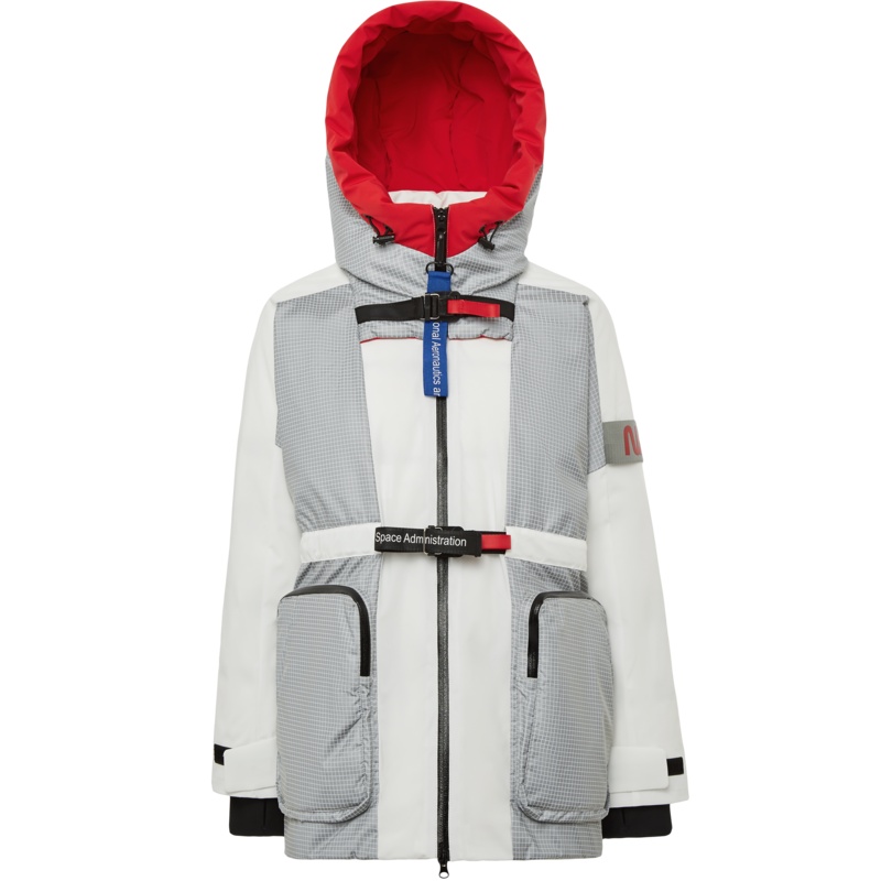 波司登outlets新款女NASA联名款鹅绒连帽短款羽绒服B90142958