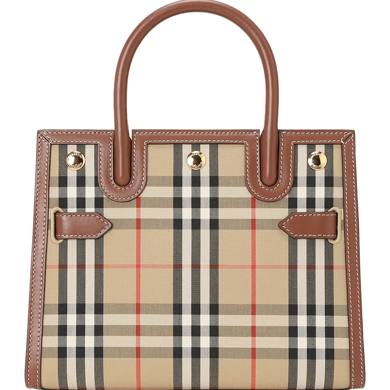 预订20新款 BURBERRY Title 迷你 泰尔勒包 经典格纹 手提 斜挎包8025267