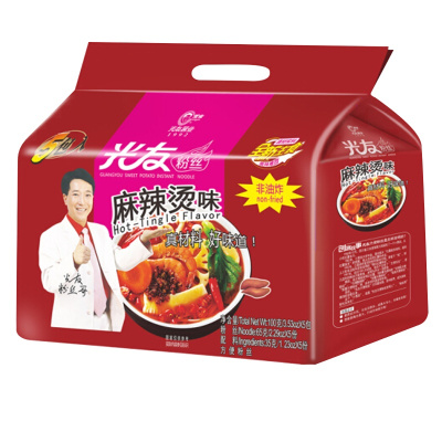 光友 酸辣粉丝500g(100g*5袋)/包(麻辣烫味) 2包组合装