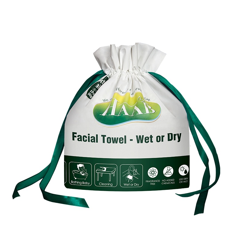 哈布(Haab)洁面巾澳洲进口 干湿两用化妆棉加厚一次性擦脸卸妆巾棉柔巾洗脸巾80片/340g*4