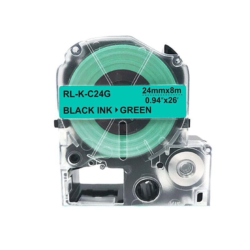 扬帆耐立(YFHC) 锦宫SC24G标签色带(绿底黑字/24mm) 适用SR230C/230CH/530C/550C
