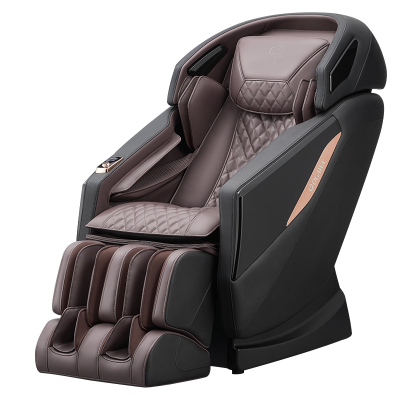 奥佳华OG-7515按摩椅家用全身全自动太空豪华舱智能AI多功能老人按摩沙发 深棕色