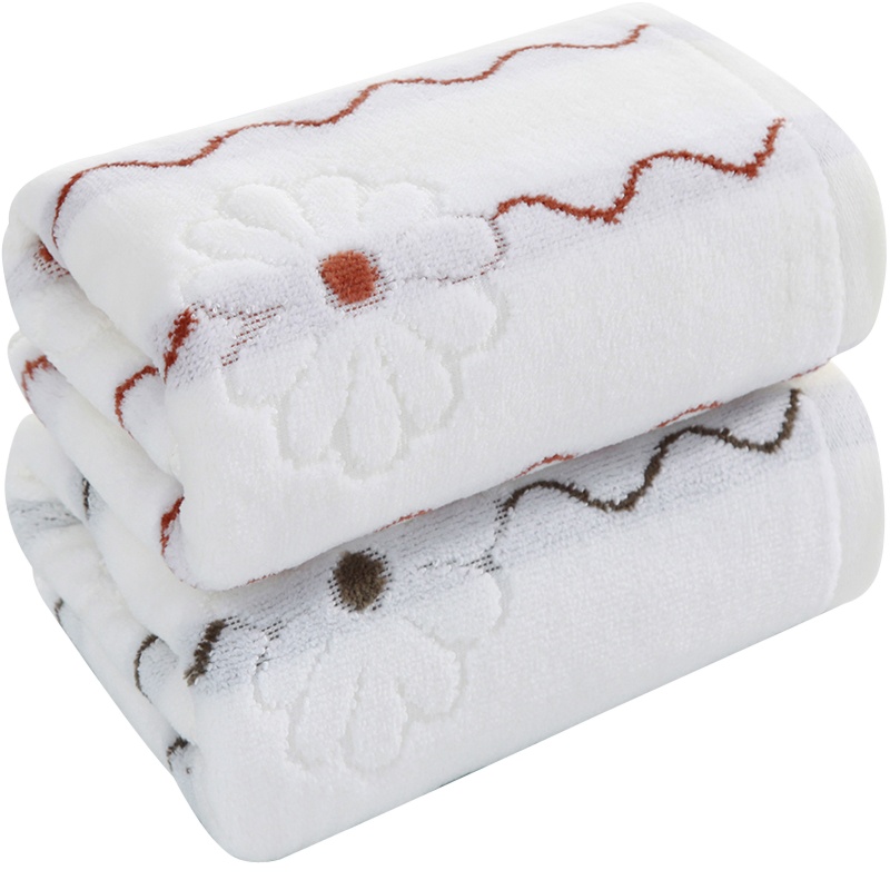 三利 提花纹样割绒 纯棉毛巾  柔软吸水面巾