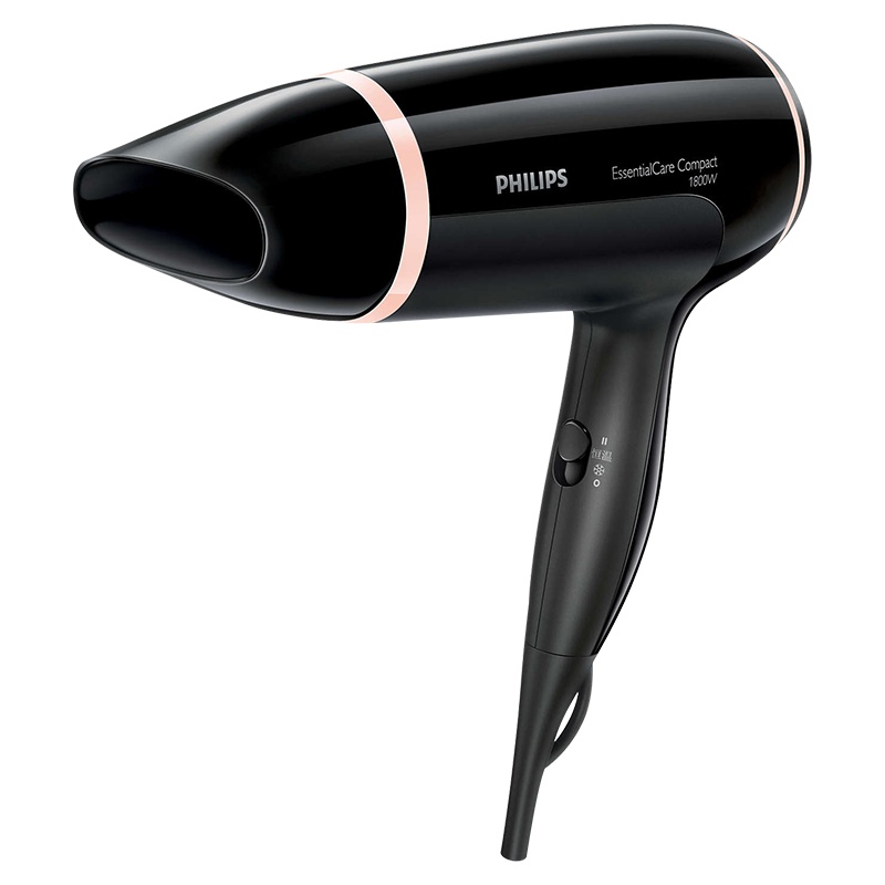 飞利浦(Philips)电吹风大功率 家用恒温护发吹风机电风筒 1800W功率 冷热风3档调控双风嘴快速干发BHD009