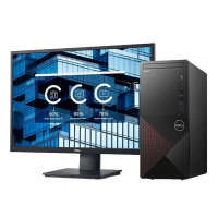 戴尔(DELL)成就3881 全新英特尔®十代处理器 更丰富扩展商用办公台式机电脑 23.8英寸屏 定制(Intel i7-10700 16GB 1TB+512GB 2GB独显)